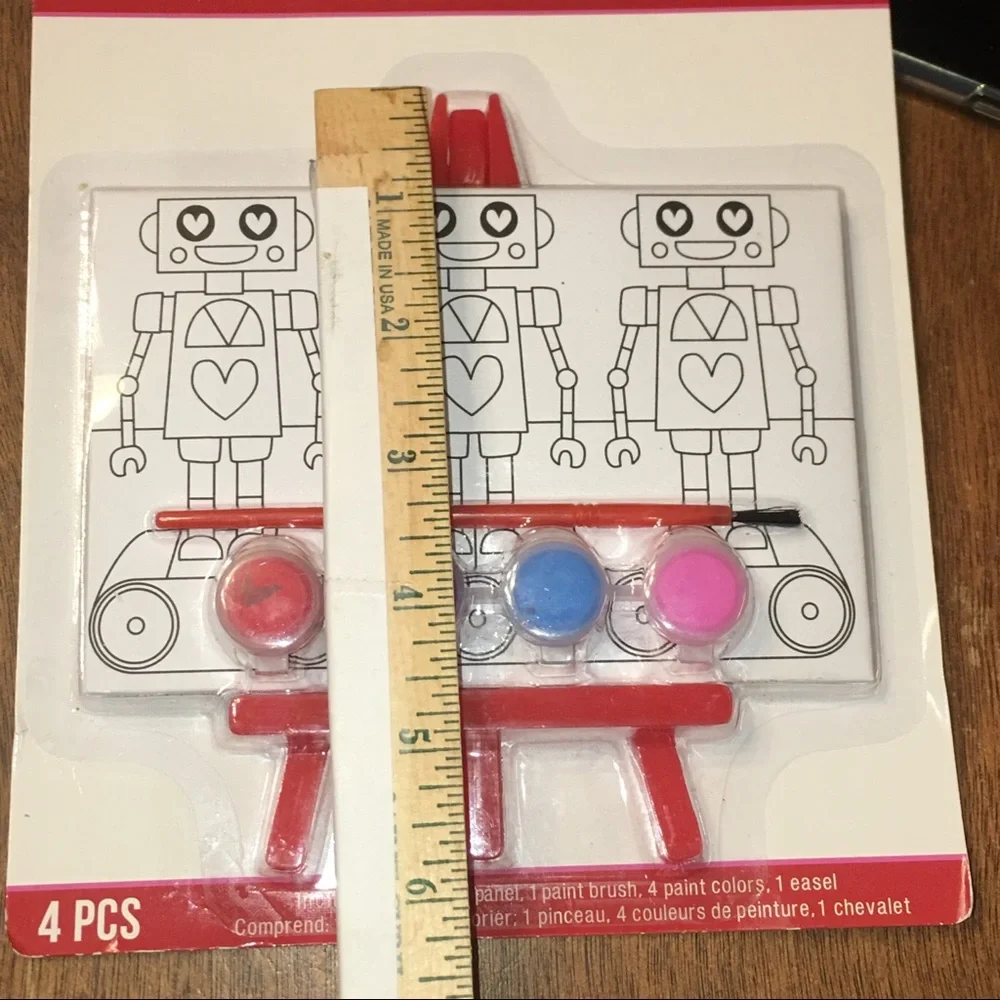 Small Bears and Robots Painting and Easel Sets